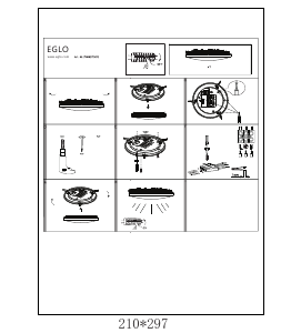 Bruksanvisning Eglo 75468 Lampa