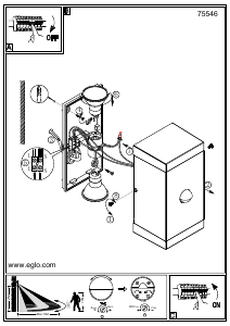 Bruksanvisning Eglo 75546 Lampa