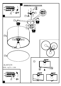 Bruksanvisning Eglo 97479 Lampa