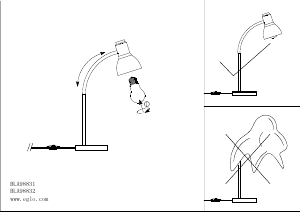 Bruksanvisning Eglo 98832 Lampa