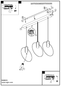 Bruksanvisning Eglo 98835 Lampa