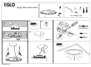 Bruksanvisning Eglo 98842 Lampa