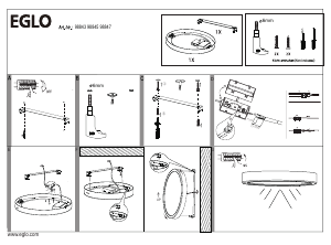 Bruksanvisning Eglo 98847 Lampa