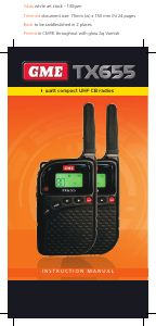 Manual GME TX655 Walkie-talkie