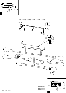 Bruksanvisning Eglo 98882 Lampa