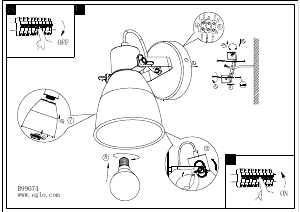 Bruksanvisning Eglo 99074 Lampa