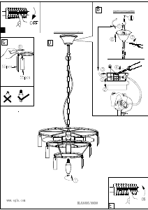 Bruksanvisning Eglo 99098 Lampa