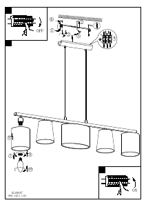 Bruksanvisning Eglo 99487 Lampa