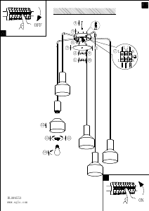 Bruksanvisning Eglo 99553 Lampa