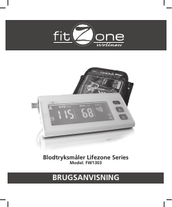 Brugsanvisning Fitzone FW1303 Lifezone Blodtryksmåler