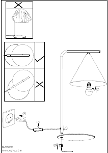 Bruksanvisning Eglo 99593 Lampa