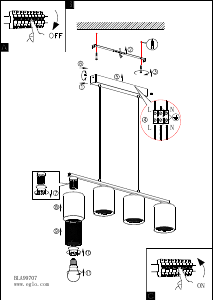 Bruksanvisning Eglo 99707 Lampa