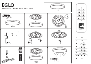 Bruksanvisning Eglo 99781 Lampa