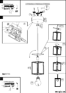 Bruksanvisning Eglo 99795 Lampa