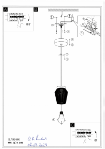 Bruksanvisning Eglo 99806 Lampa