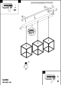 Bruksanvisning Eglo 99855 Lampa