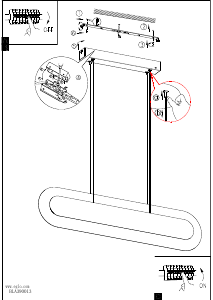 Bruksanvisning Eglo 390013 Lampa