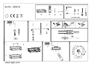 説明書 Eglo 390018 ランプ