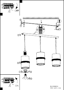 Bruksanvisning Eglo 390034 Lampa