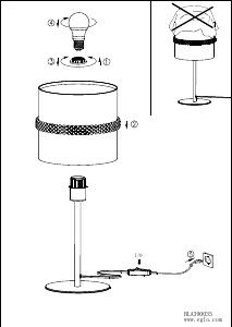 Bruksanvisning Eglo 390035 Lampa