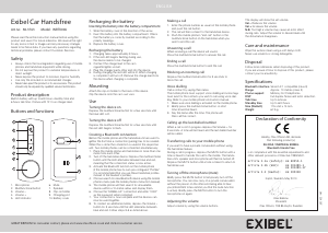 Handleiding Exibel INBTK006 Carkit