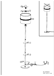 Bruksanvisning Eglo 390036 Lampa