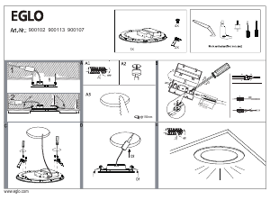 Bruksanvisning Eglo 900102 Lampa