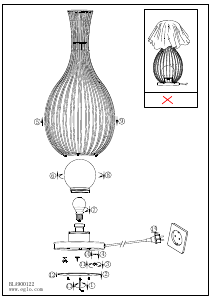 Bruksanvisning Eglo 900122 Lampa