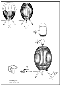 Bruksanvisning Eglo 900123 Lampa