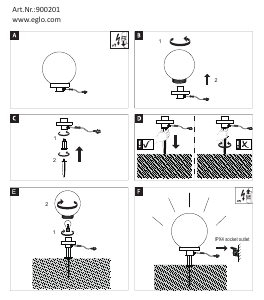 Bruksanvisning Eglo 900201 Lampa