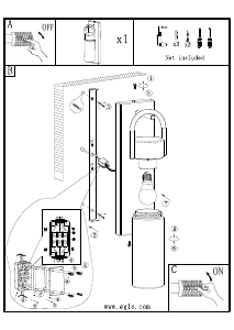 説明書 Eglo 900285 ランプ