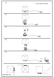 Bruksanvisning Eglo 900295 Lampa