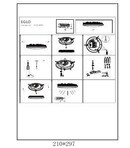 Bruksanvisning Eglo 900297 Lampa