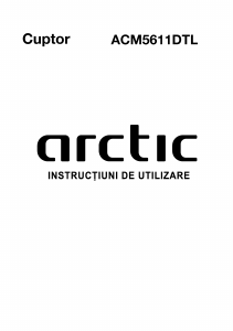Manual Arctic ACM 5611 DTL Aragaz