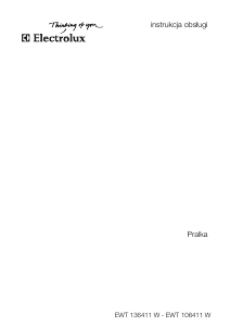 Instrukcja Electrolux EWT106411W Pralka