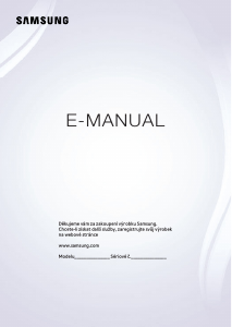 Manuál Samsung UE78JS9505Q LED televize