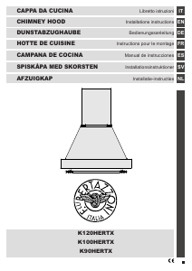 Handleiding Bertazzoni K100HERTX Afzuigkap