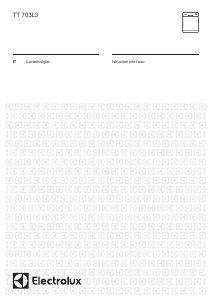 Manuale Electrolux TT703L3 Lavastoviglie