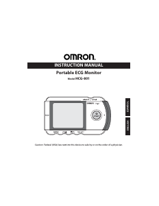 Handleiding Omron HCG-801 ECG-apparaat