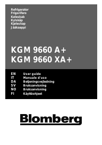 Bruksanvisning Blomberg KGM 9660 XA+ Kjøle-fryseskap