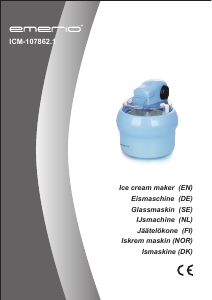 Manual Emerio ICM-107862.1 Ice Cream Machine