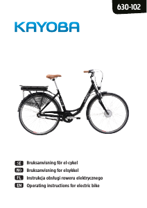 Bruksanvisning Kayoba 630-102 Elcykel