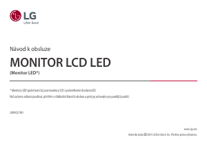 Manuál LG 28MQ780-B LED monitor