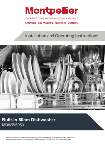 Manual Montpellier MDWBI6053 Dishwasher
