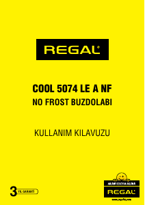 Kullanım kılavuzu Regal COOL 5074 LE A NF Donduruculu buzdolabı