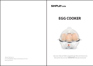 Manual de uso SimpleTaste 711NA-0001 Cocedor de huevos