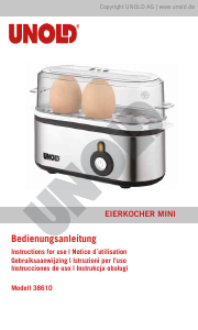Manual Unold 38610 Egg Cooker