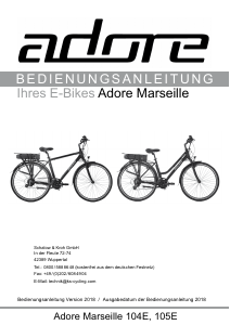 Bedienungsanleitung Adore Marseille 104E Elektrofahrrad