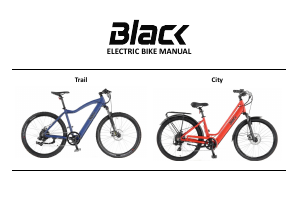 Manual Black Trail Electric Bicycle