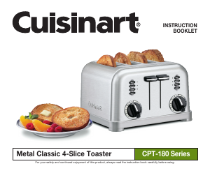 Manual Cuisinart CPT-180P1 Toaster